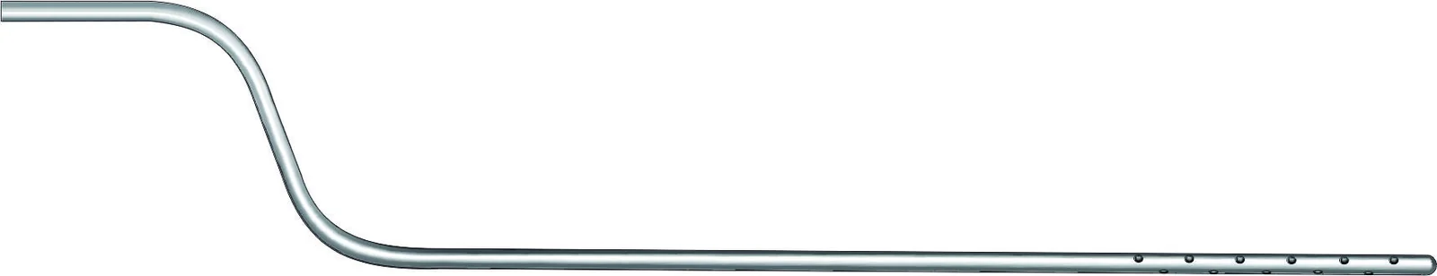 Tumescent Sidearm Infiltrator cannula with an offset bayonet-style bend near the handle